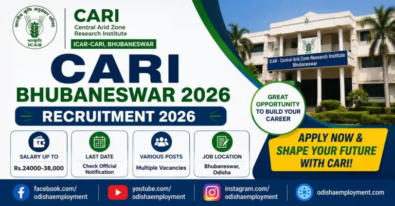 CARI Yoga Therapist recruitment Bhubaneswar 2026: Apply for 2 Posts, Walk-in Interview