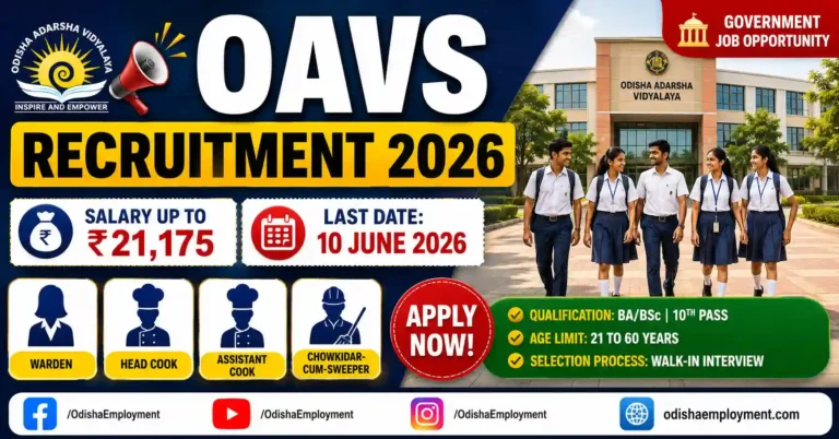 Odisha Adarsha Vidyalaya Recruitment 2026