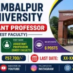 Sambalpur University Assistant Professor Recruitment Sambalpur University assistant professor Salary Sambalpur University Assistant Professor Syllabus Sambalpur University Assistant Professor Age Limit Sambalpur University Assistant Professor Recruitment 2026 Sambalpur university assistant professor recruitment 2026 pdf Sambalpur University Recruitment 2026 Sambalpur University Recruitment 2026 Official website Sambalpur University faculty list PDF, Sambalpur University Assistant Professor Vacancy 2026