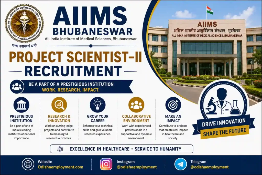 AIIMS Bhubaneswar Project Scientist-II Recruitment