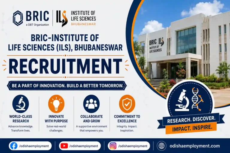 BRIC Institute of Life Sciences Bhubaneswar Recruitment 2026 | Accountant Vacancy | Apply Online