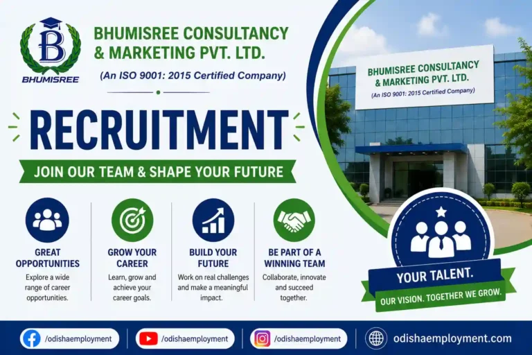 Bhumishree Consultancy Marketing Pvt Ltd Recruitment 2026 | General Manager & Business Development Executive Jobs
