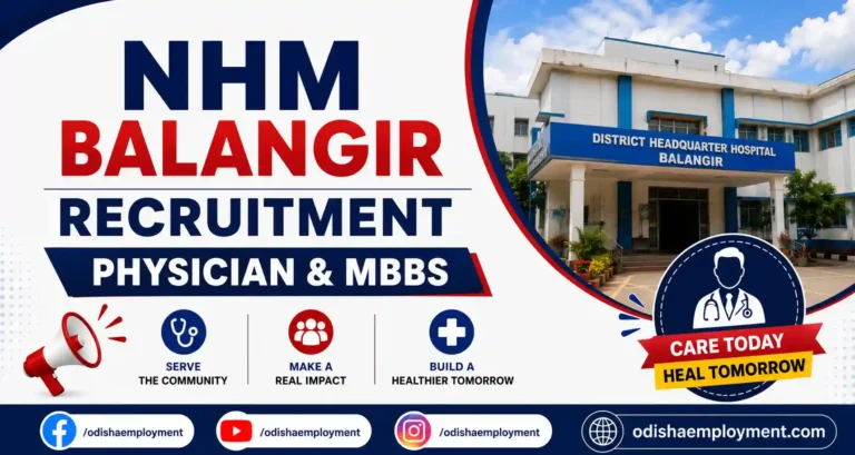 NHM Balangir Physician MBBS MO Recruitment 2026 | Apply Now