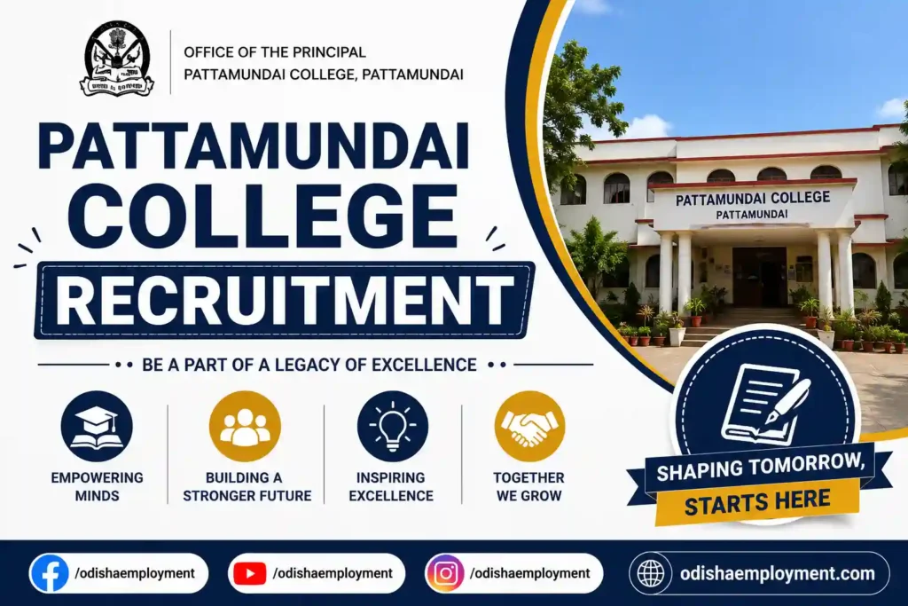 Pattamundai College Recruitment